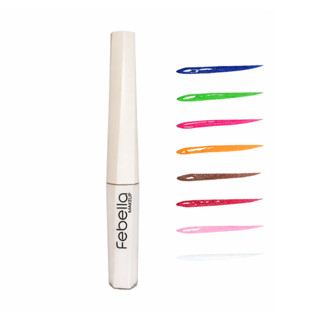 Delineador de Olhos Colorido Back Colors FEBELLA em Oferta na Shopee