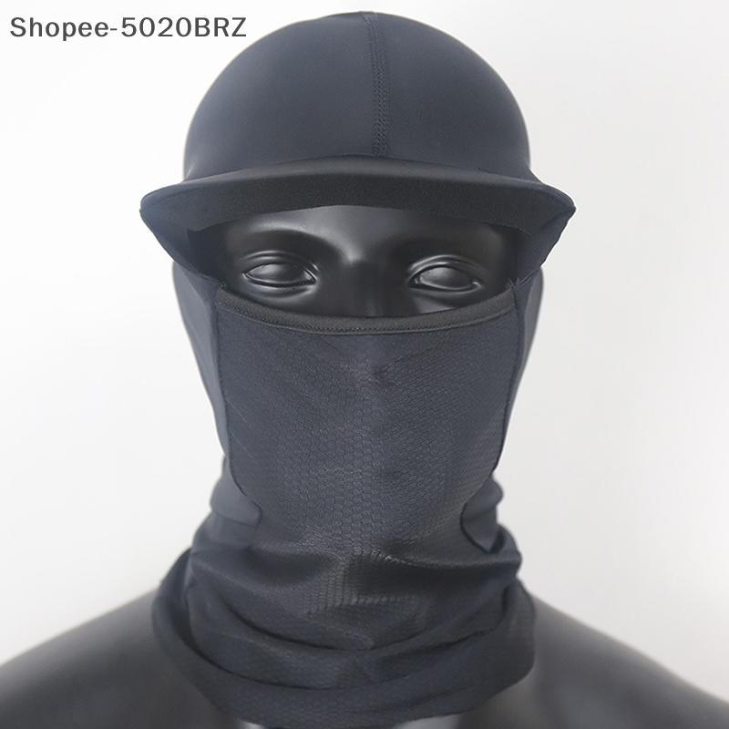 [THEBR] Boné De Seda Gelada De Verão Respirável Elástico Anti-UV Balaclava Com Aba Ciclismo Corrida Capacete Forro Chapé