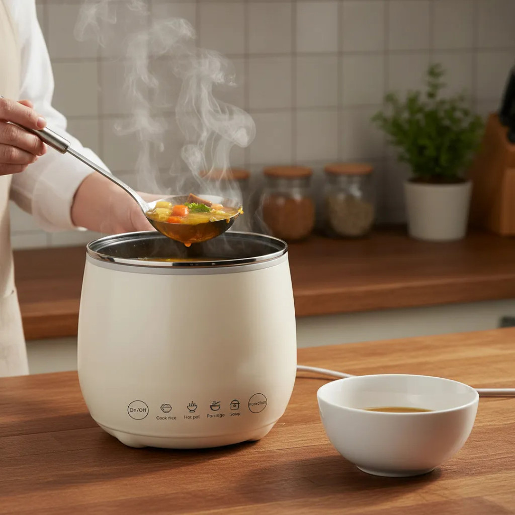 panela elétrica pequena, mini panela elétrica, panela arroz 1,8l, panela compacta 220v, cozedor de arroz portátil, panel