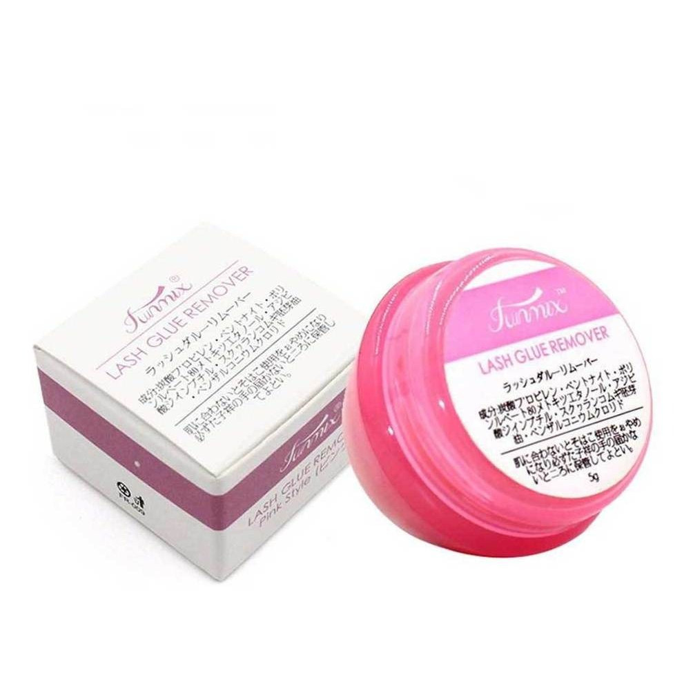 Removedor De Cola Para Cílios Funmix Creme Morango 5g