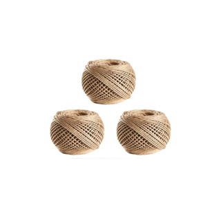 Kit 3 Fio cordão barbante rami 2mm rolo sisal  juta aprox 90 mts em Oferta na Shopee