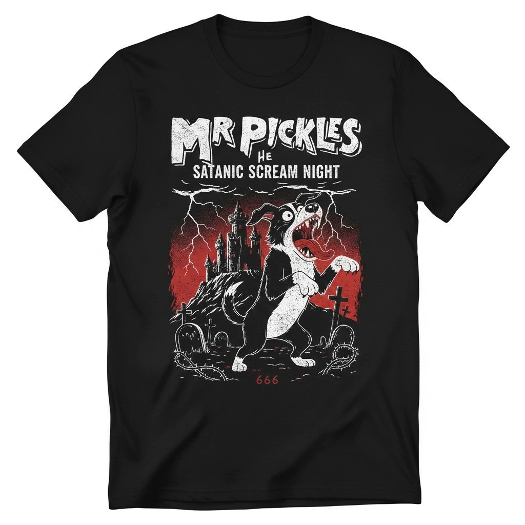 Camiseta Masculina Streetwear Cachorro Terror Estampada Lançamento Camiseta 100% Algodão Camisetão - Excelencia