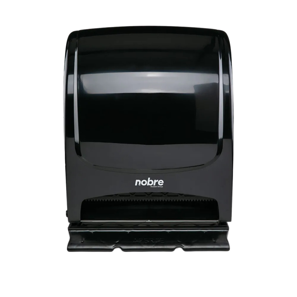 Suporte Papel Toalha Bobina Preto c/ Alavanca Premium Dispenser Cozinha Banheiro Lavabo