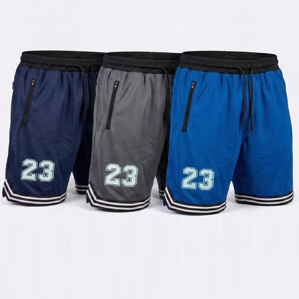 Shorts Basquetebol Masculina Dryfit Academia Tamanho Grande Com Ziper No Bolso