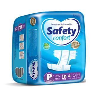 Fralda Safety Confort Tämanho P com 10 Unidade em Oferta na Shopee
