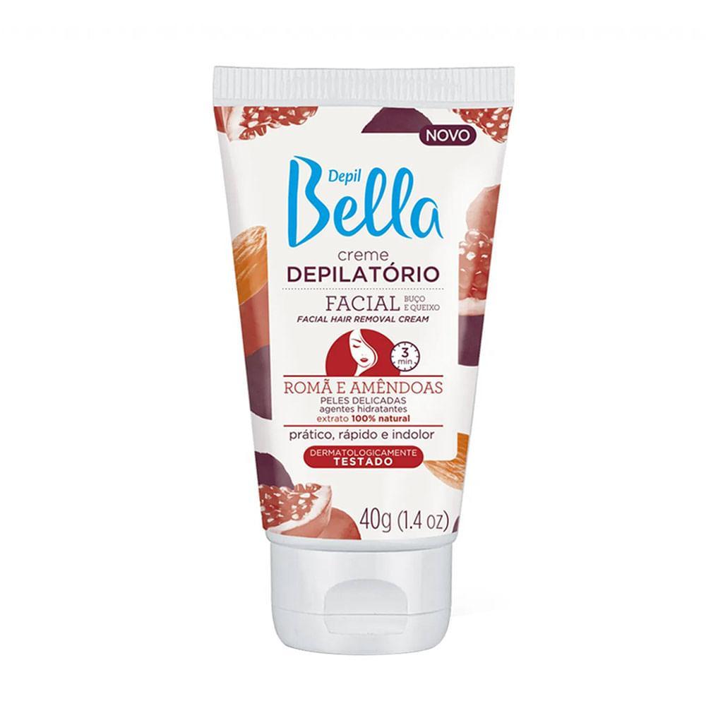 Creme Depilatório Facial Romã E Amêndoas Depil Bella 40g