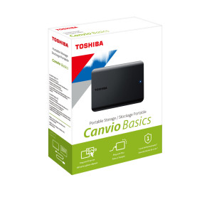 Imagem HD Externo 2TB Toshiba Canvio Basics Preto USB 3.0 HDTB520XK3AAI