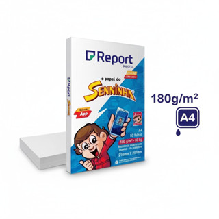Papel Offset Sulfite 180g Branco Ótima Qualidade A4 Report em Oferta na Shopee
