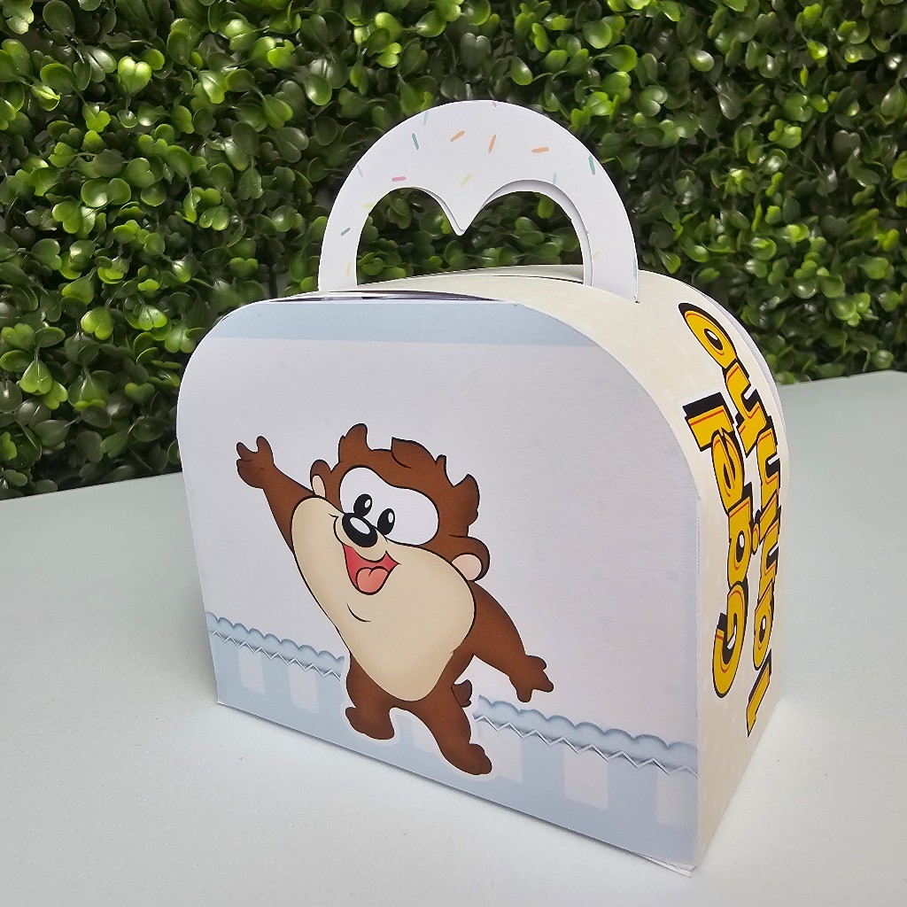 Caixa Maletinha BABY LOONEY TUNES AZUL - Personalizados - Festa infantil - Aniversário - LembrancinhA