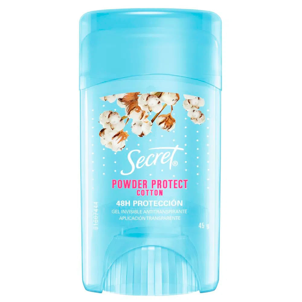 Desodorante Antitranspirante Secret Clear Gel Powder Protect Algodão 45g em Oferta na Shopee