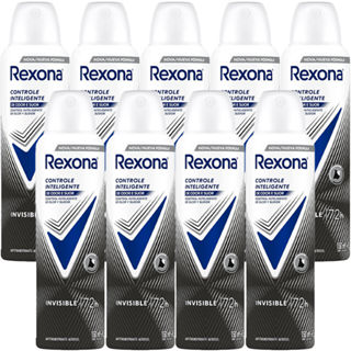 Kit Desodorante Aerosol Rexona Feminino Invisible 150ml - 9 Unidades em Oferta na Shopee