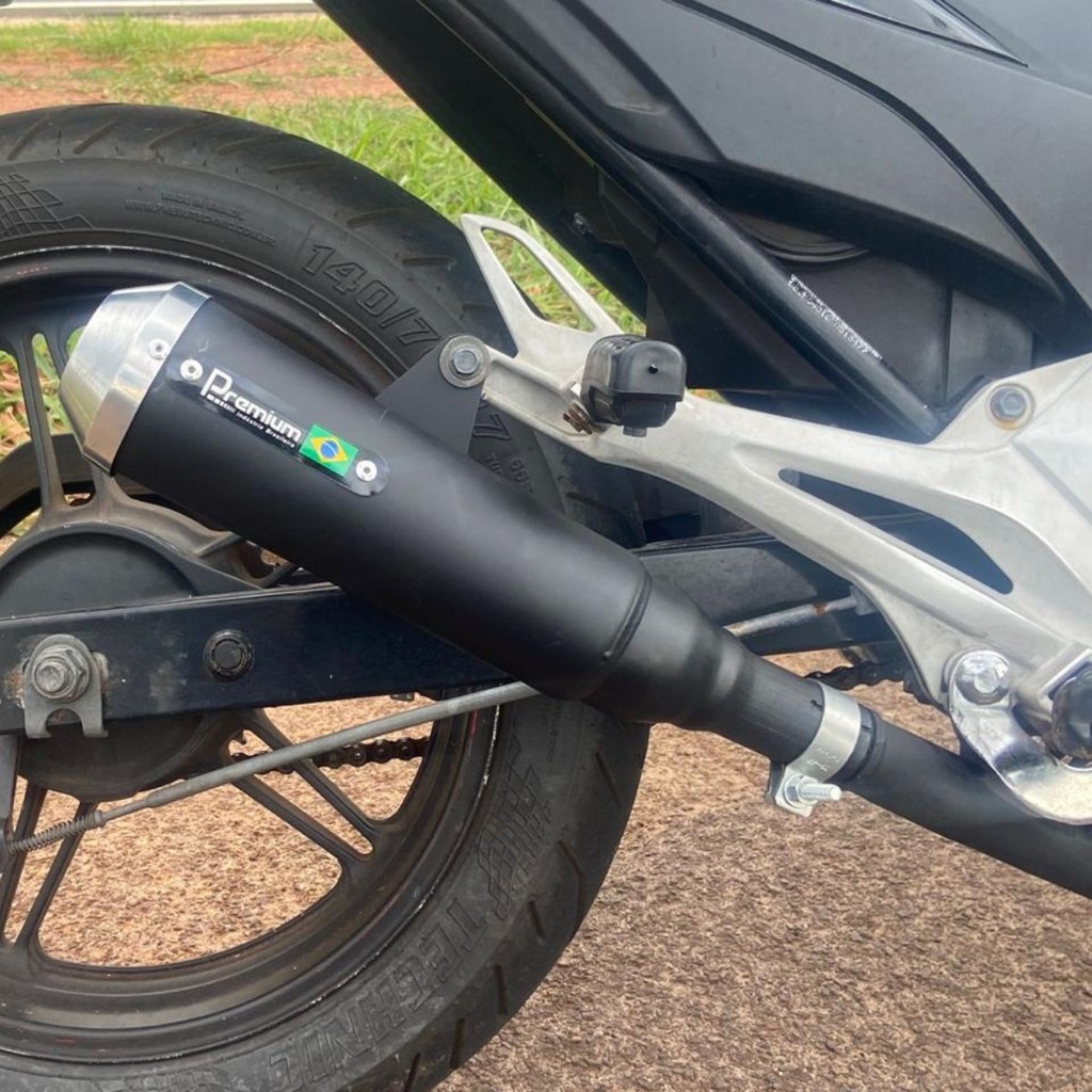 Escapamento Ponteira moto Cb 300 300r 2009 a 2015 Esportivo Roncado-R