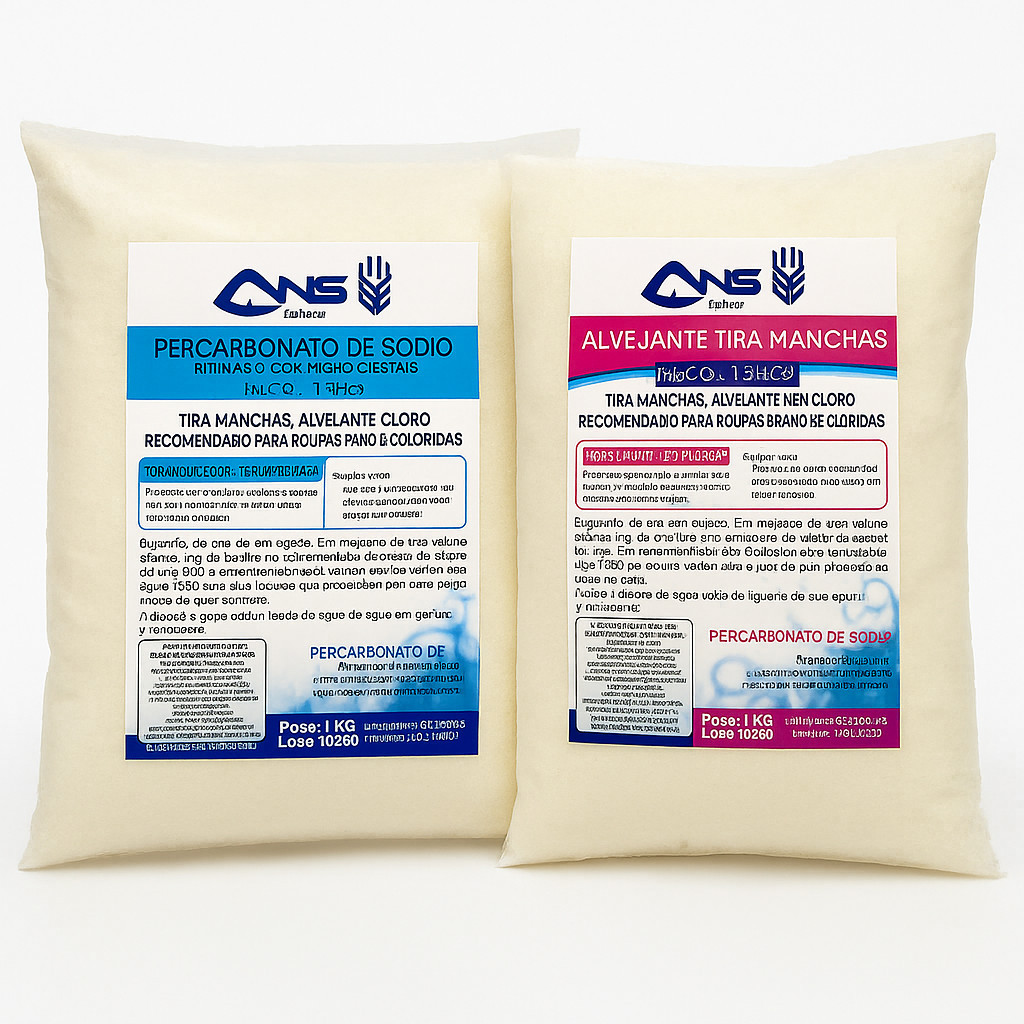 Tira manchas alvejante 1kg + Percarbonato de sódio 1kg  Tira Manchas e Clareador de Roupas
