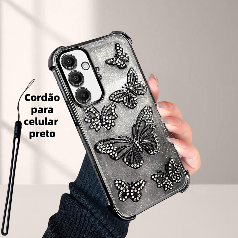 Capinha Capa Macia Telefone Anti Impacto Transparente Luxo Para Samsung Galaxy A16 4G 5G Soft Anti Choque Capas 0054FS