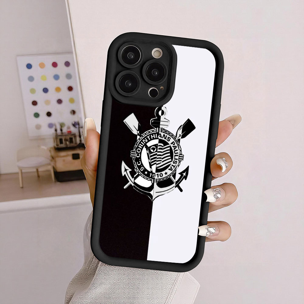 Capinha iPhone Capinha Capa iPhone Capinhas Diferentes Time Corinthians Para 17 16 15 14 13 12 11 Pro Max