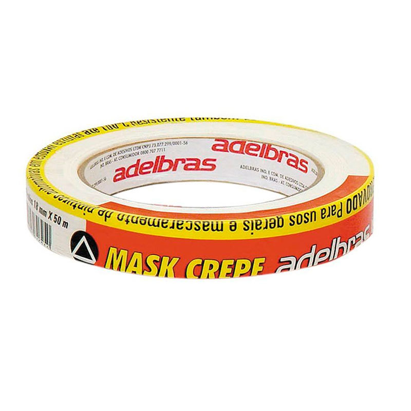 Fita crepe 18mmx50m Mask 710 Adelbras em Oferta na Shopee