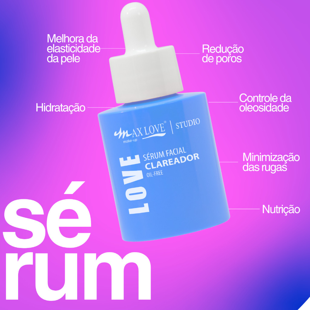 Sérum Facial Clareador 30ml Max Love