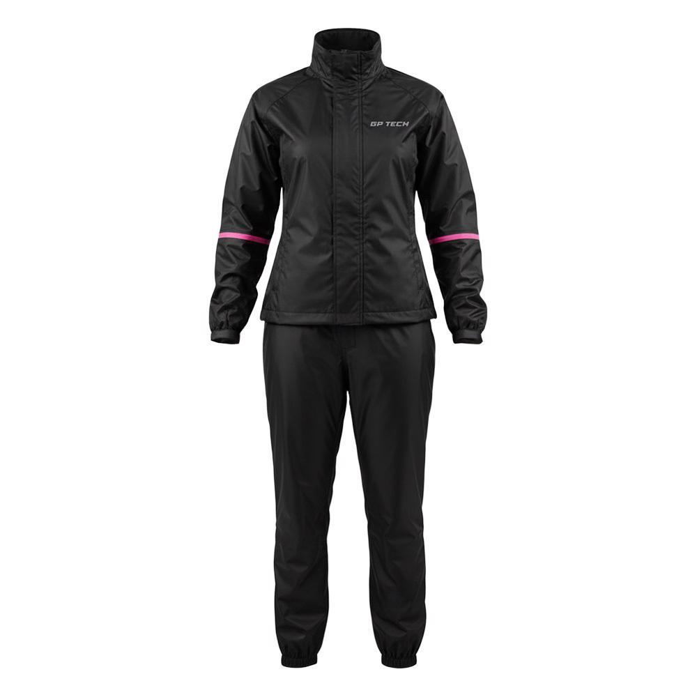 CAPA CHUVA FEMININA GP TECH ESSENCE PREMIUM PRETA-ROSA