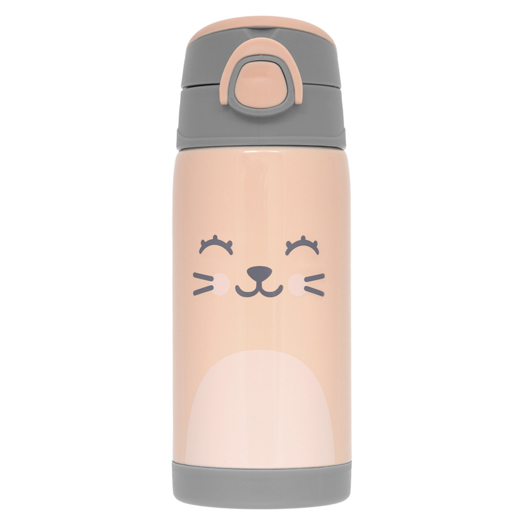 Garrafa Térmica Parede Dupla Gummy Pêssego Buba 400ml em Oferta na Shopee