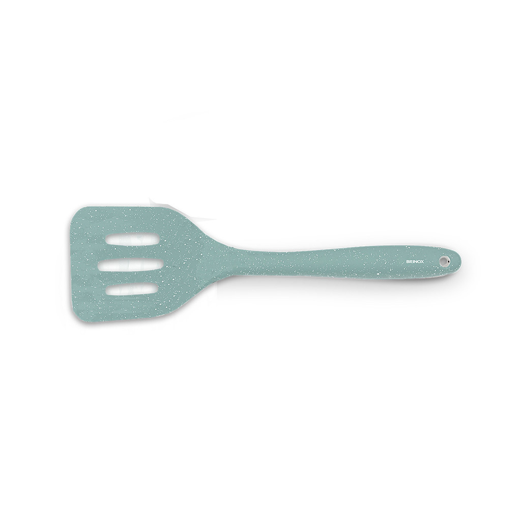 Espatula Vazada Brinox 29cm Flex Verde