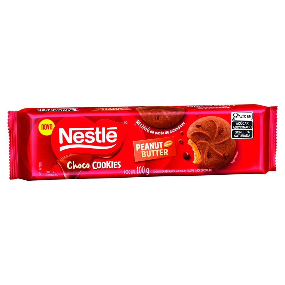 Biscoito Choco Cookie Nestlé Peanut Butter 100g em Oferta na Shopee