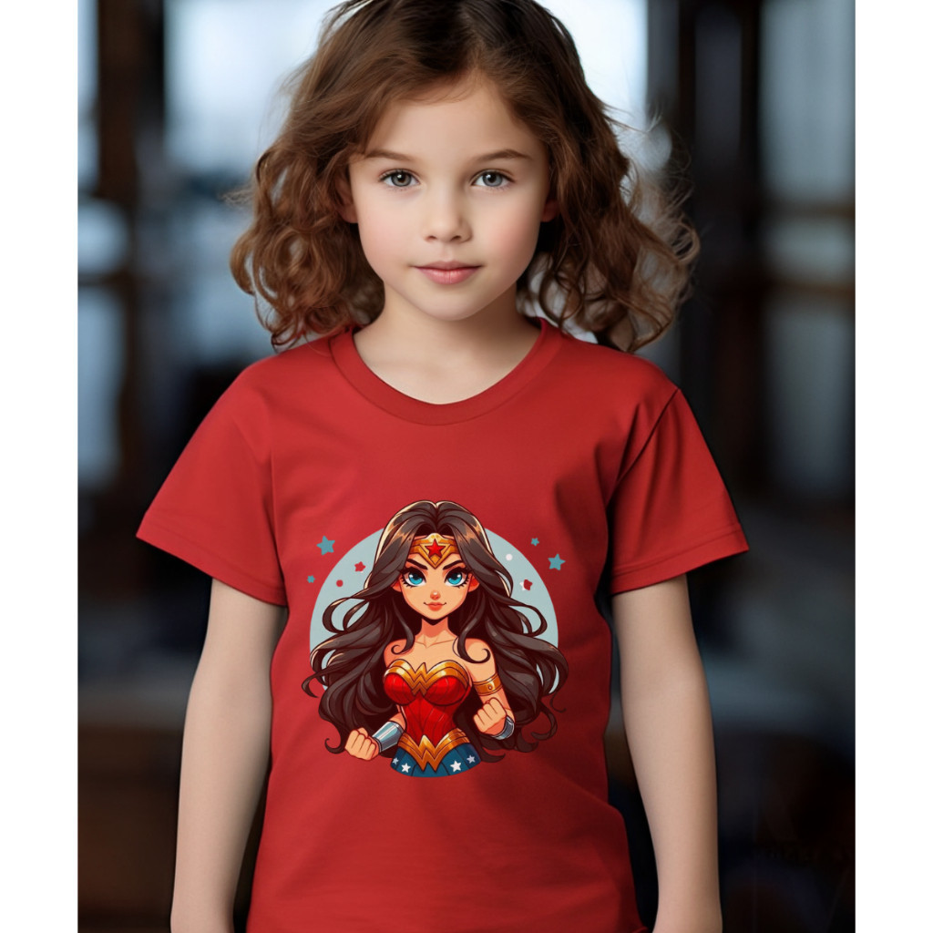 Camiseta Infantil Algodão Premium Menina Personagens Tendência Moda Kids 02 ao 16