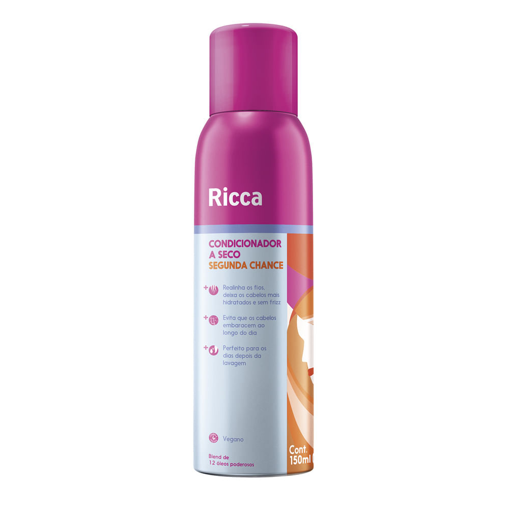 Condicionador a Seco Ricca Segunda Chance com 150ml em Oferta na Shopee