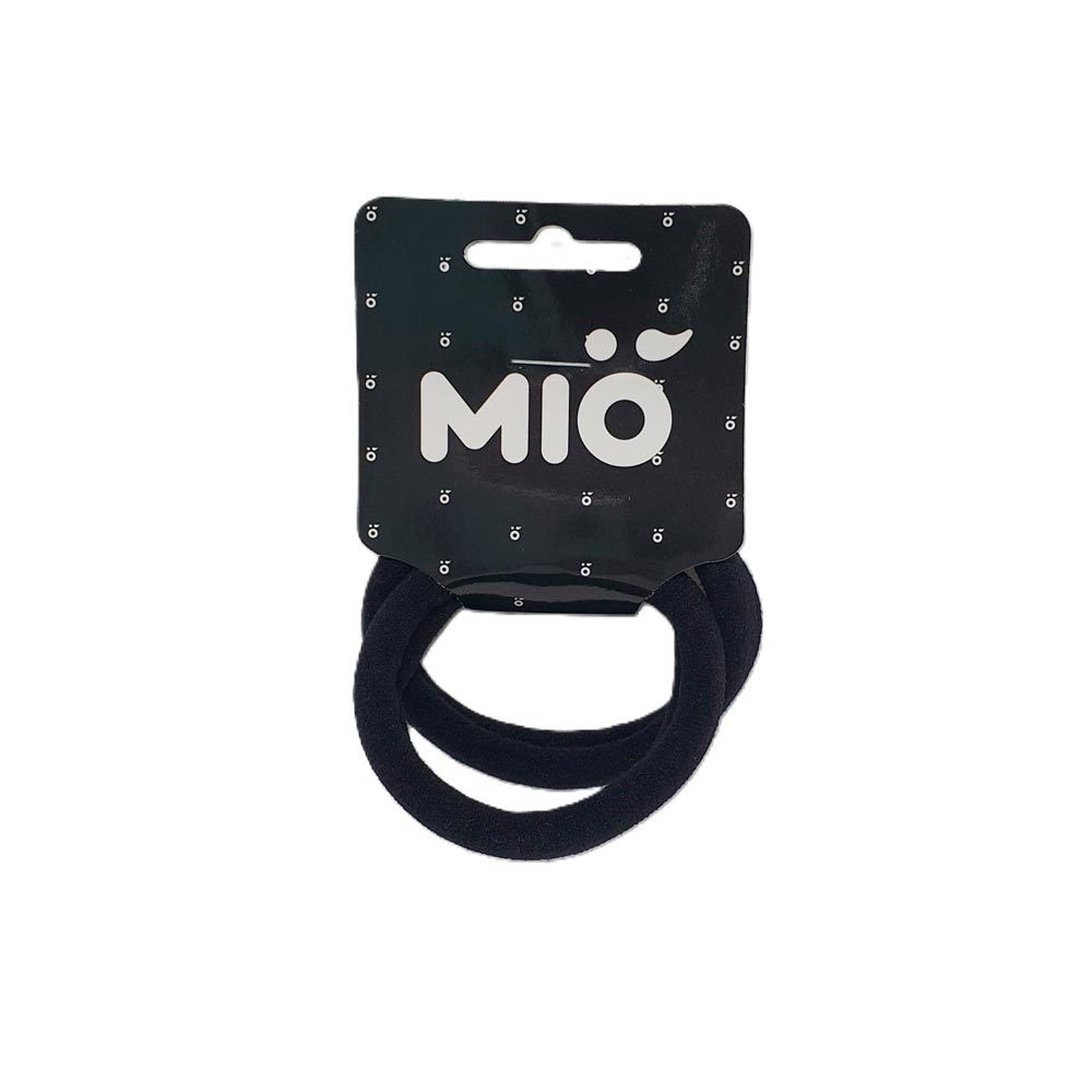 Prendedor de Cabelo Elástico Mió Sem Emenda Preto com 2 Unidades em Oferta na Shopee