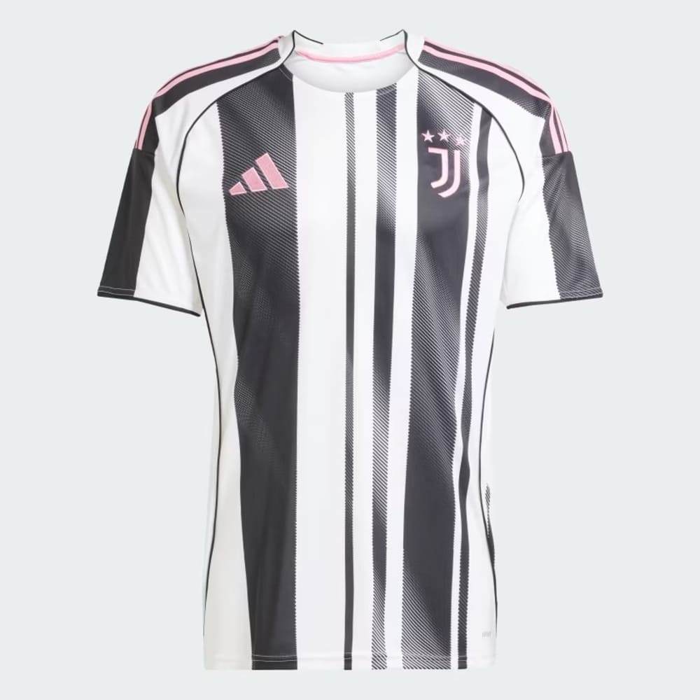 Camisa Juventus I Adidas 25/26 Branca/Preta Oficial + NF