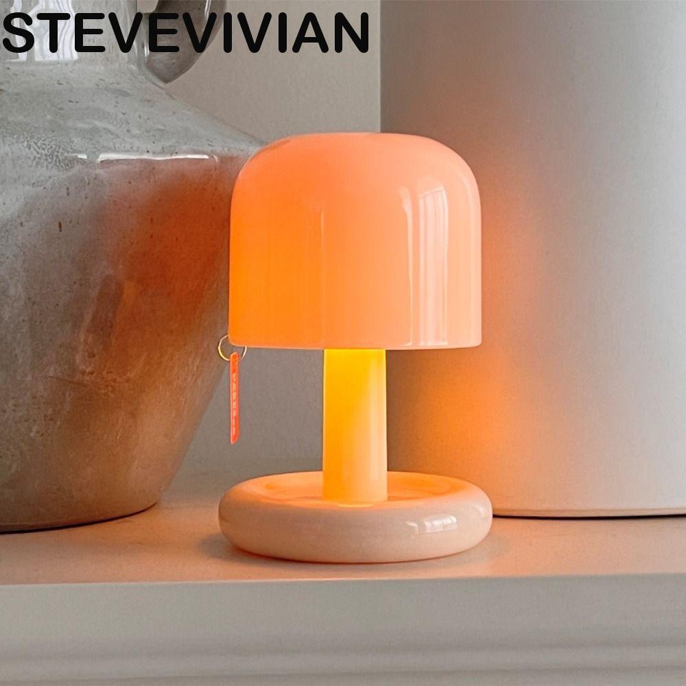 STEVEVIVIAN Sunset Night Light , Mini Abajur De Cabeceira De Cogumelo , Mesa Pequeno Com Atmosfera De Bar LED