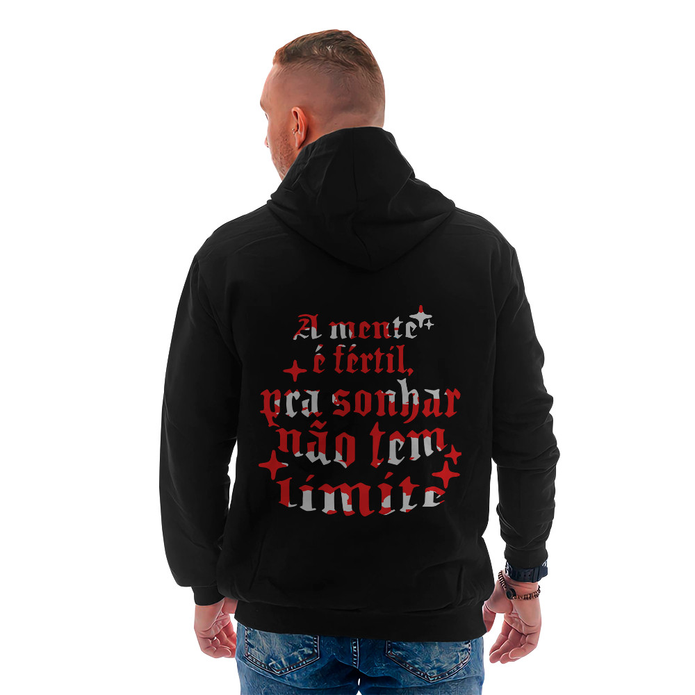 Blusa De Frio Moletom Mc Kevin A Mente é Fertil O Menino Que Encantou a Quedrada Unissex Estampado — imagem 2 de 2