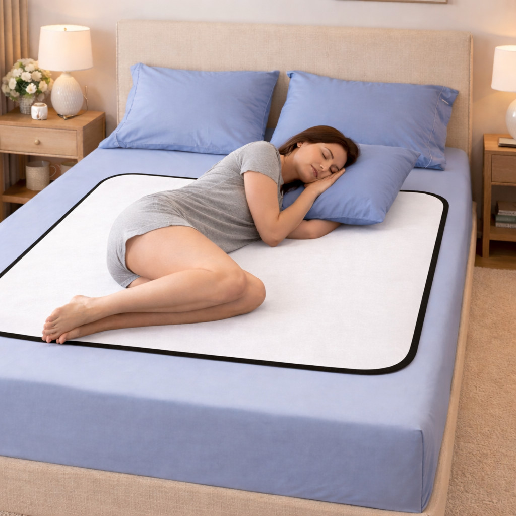Protetor de Colchão Absorvente Cama Impermeável, Lavável e Dupla Camada de Absorção - 1 m x70 cm