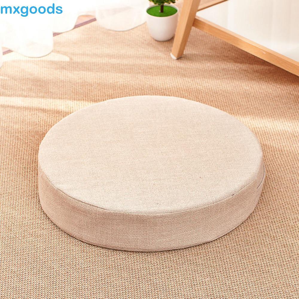 Imagem MXGOODS1 Almofada De Chão Engrossar Redondo Tatami Meditação Sofá Cama Varanda Assento