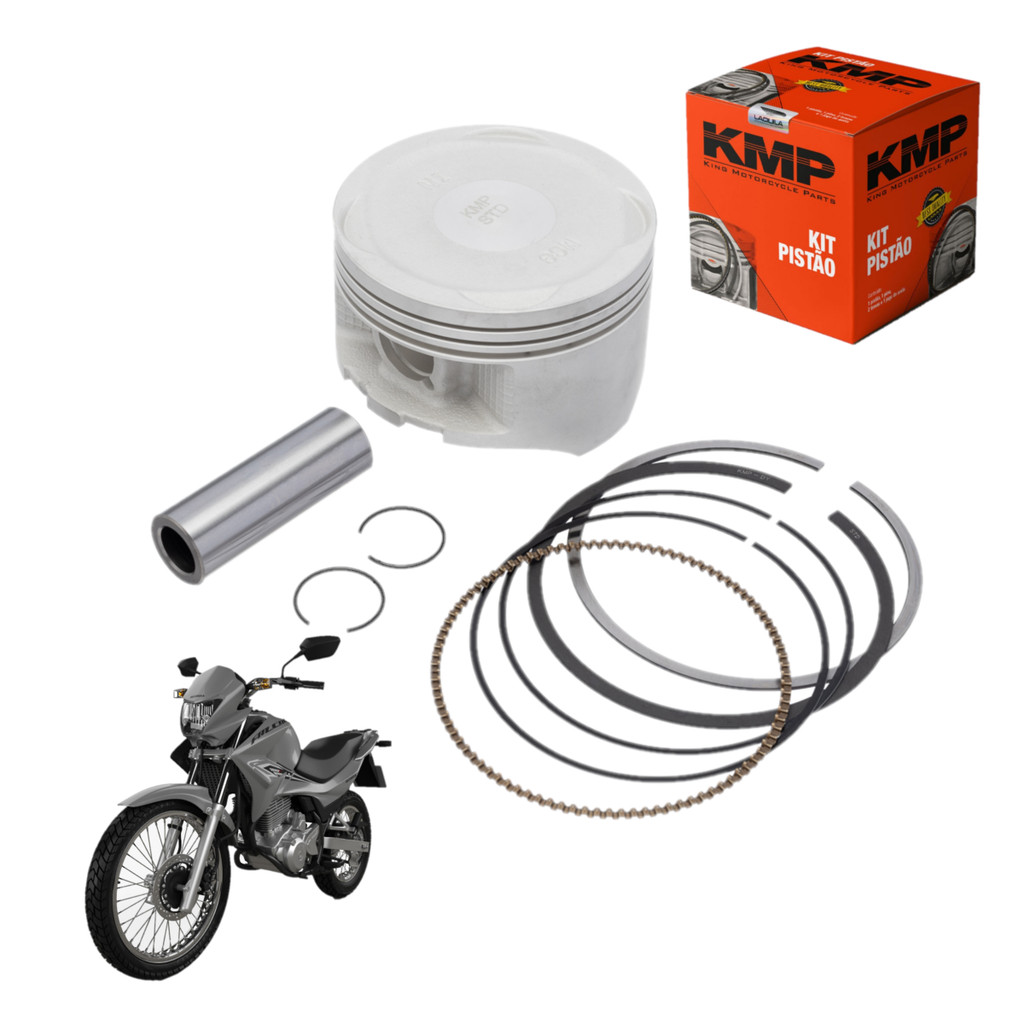 Kit Pistão Anel Nx 400 Falcon Std 0.25 0.50 0.75 1.00 Kmp em Oferta na Shopee