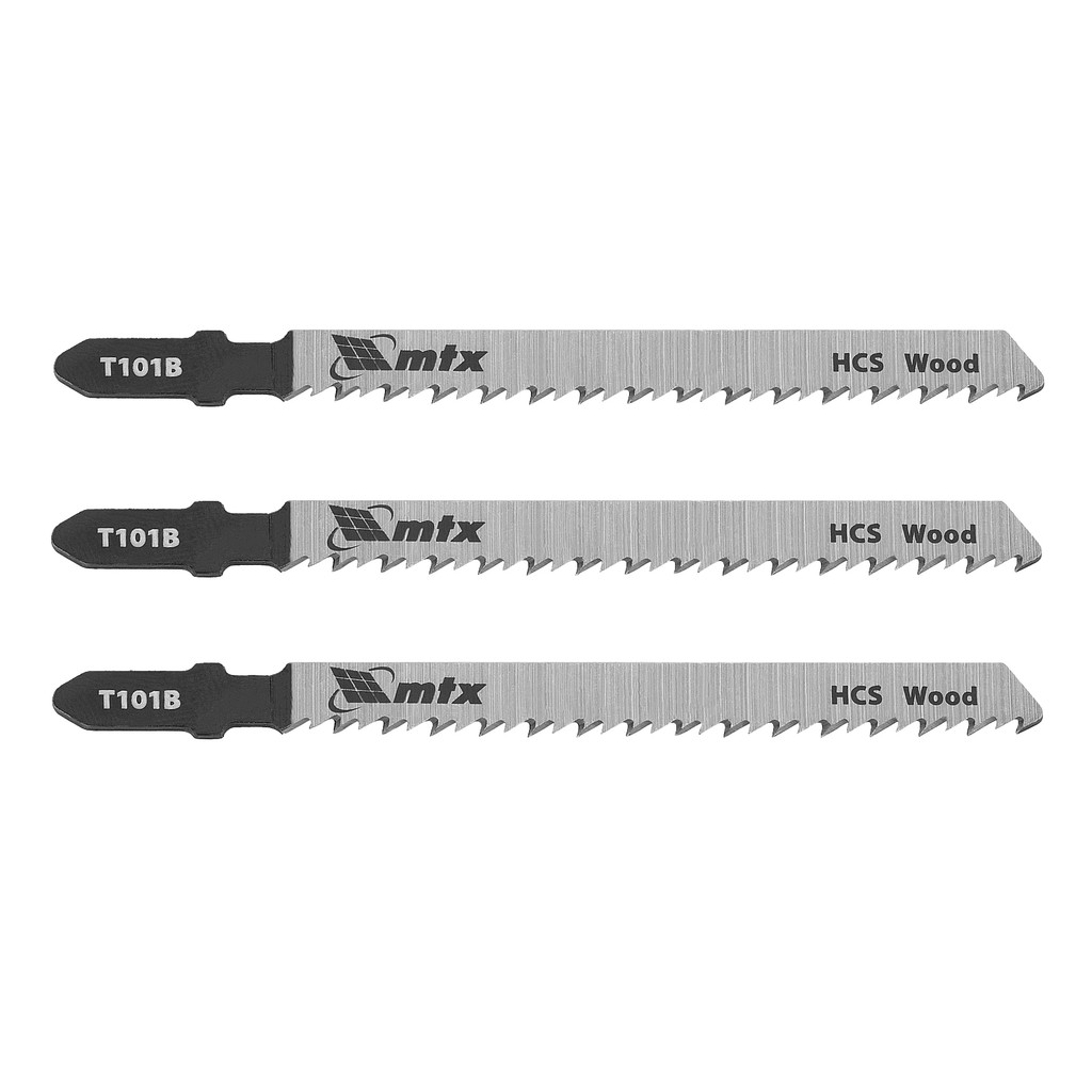 Lâmina Serra Tico-Tico Aço Carbono Encaixe Bosch T101B 75 x 2,5MM 3 Peças MTX