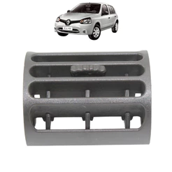 Difusor Ar Lateral Painel Clio 2000 01 02 03 04 Até 2016 Cinza Escuro