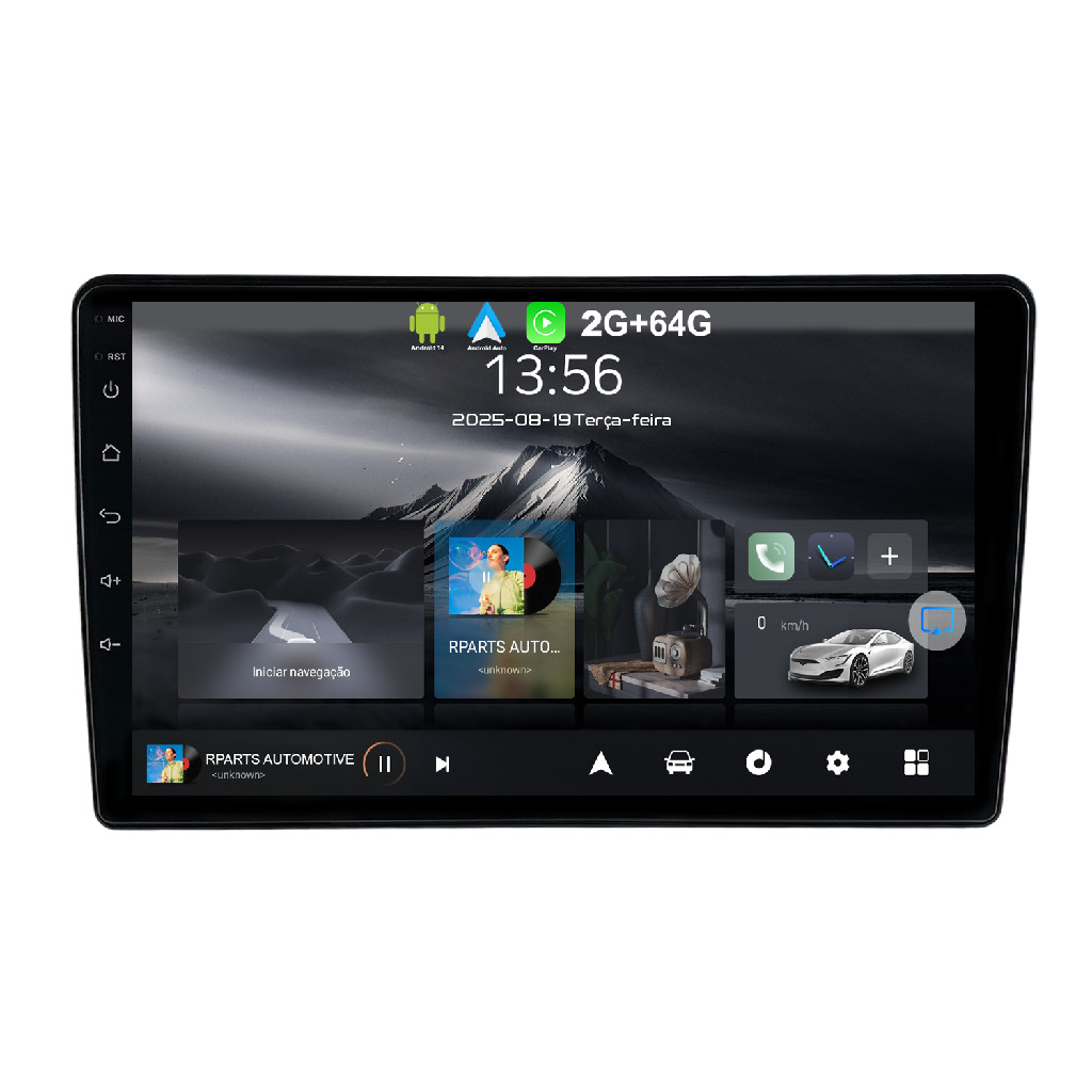 Kit Multimidia 9 Polegadas Android VW Amarok Fusca Tiguan Jetta Passat Gol G7 G8 Black Piano