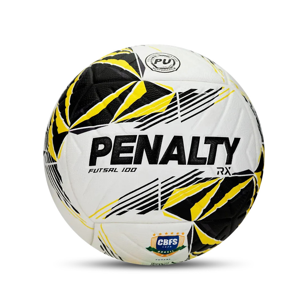 Bola de Futsal Penalty Rx 100 Xxvi Amarela Branca e Preta