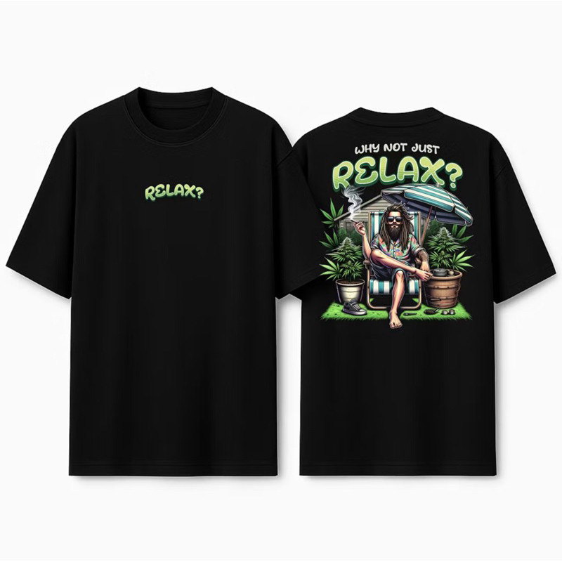 [Camiseta Premium em Algodão Puro]VU Camiseta Oversized Streetwear Cannabis Streetwear Preta Algodão Premium Confortável