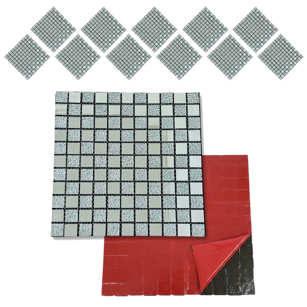 Pastilha De Vidro Adesiva Kit 11 Uni Parede Cozinha Banheiro Sala Decorativa Fácil Aplicacao Moderna Reforma Requintado