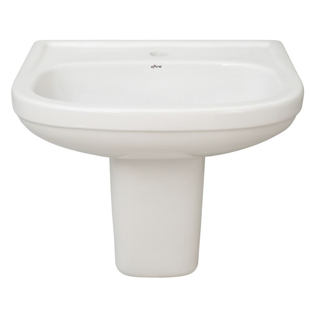 Cuba Lavatório Banheiro Suspensa com Coluna Fiori Flox Louça Branca 50x55 em Oferta na Shopee