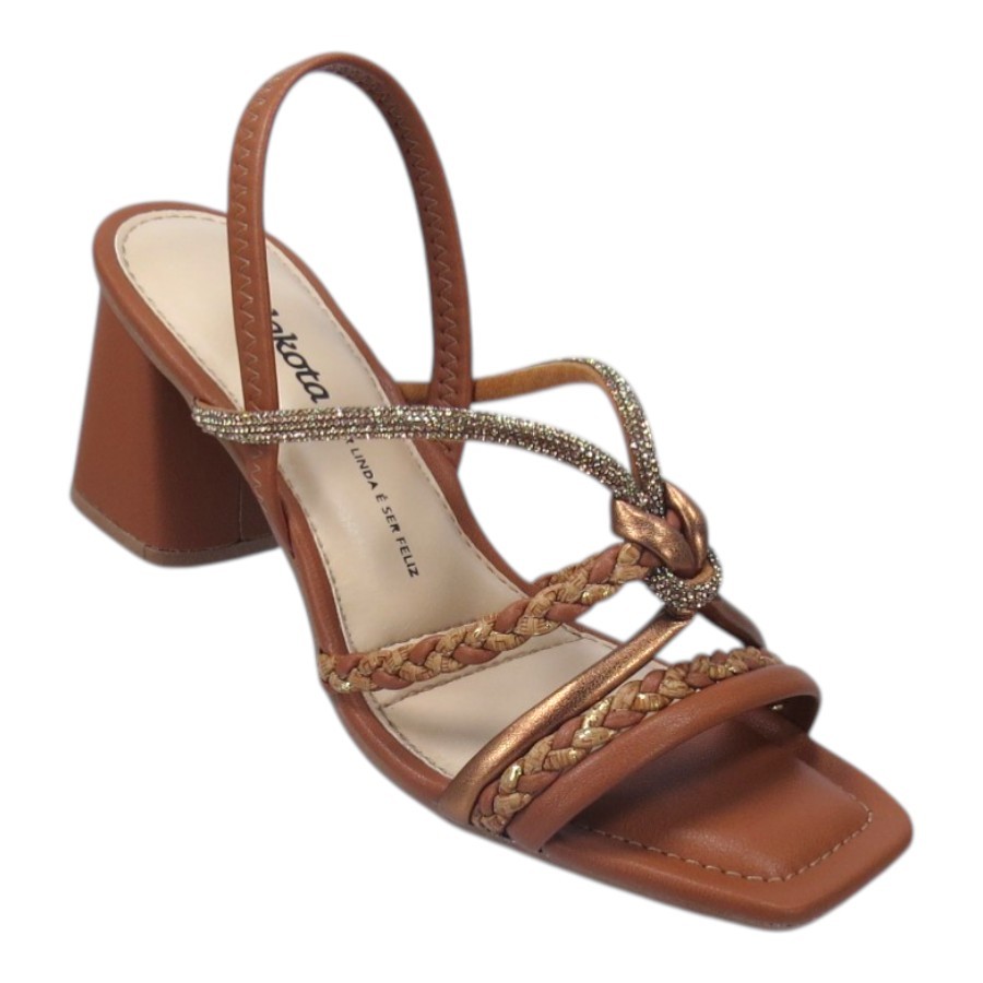 Sandália Feminina Dakota Salto Bloco Y9761 em Oferta na Shopee