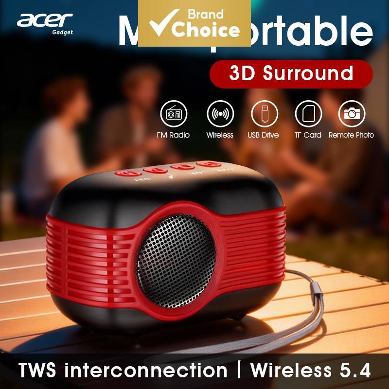 Alto-Falante Bluetooth Portátil Acer Osk268 Com Som Surround E Microfone Para Camping