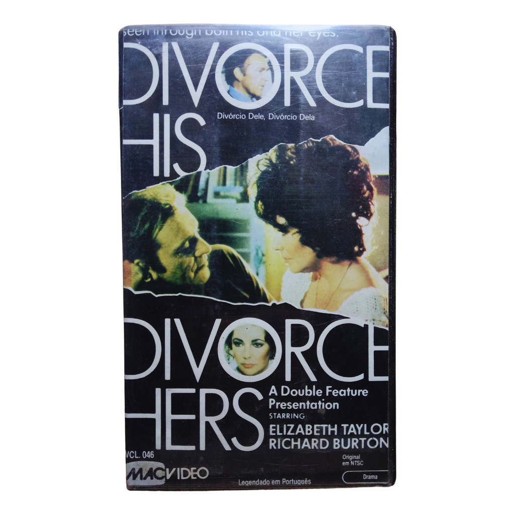 Vhs Divórcio Dele Divórcio Dela - Elizabeth Taylor