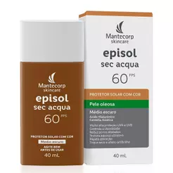 Protetor Solar Episol Sec Acqua FPS 60 | Médio Escuro 40mL