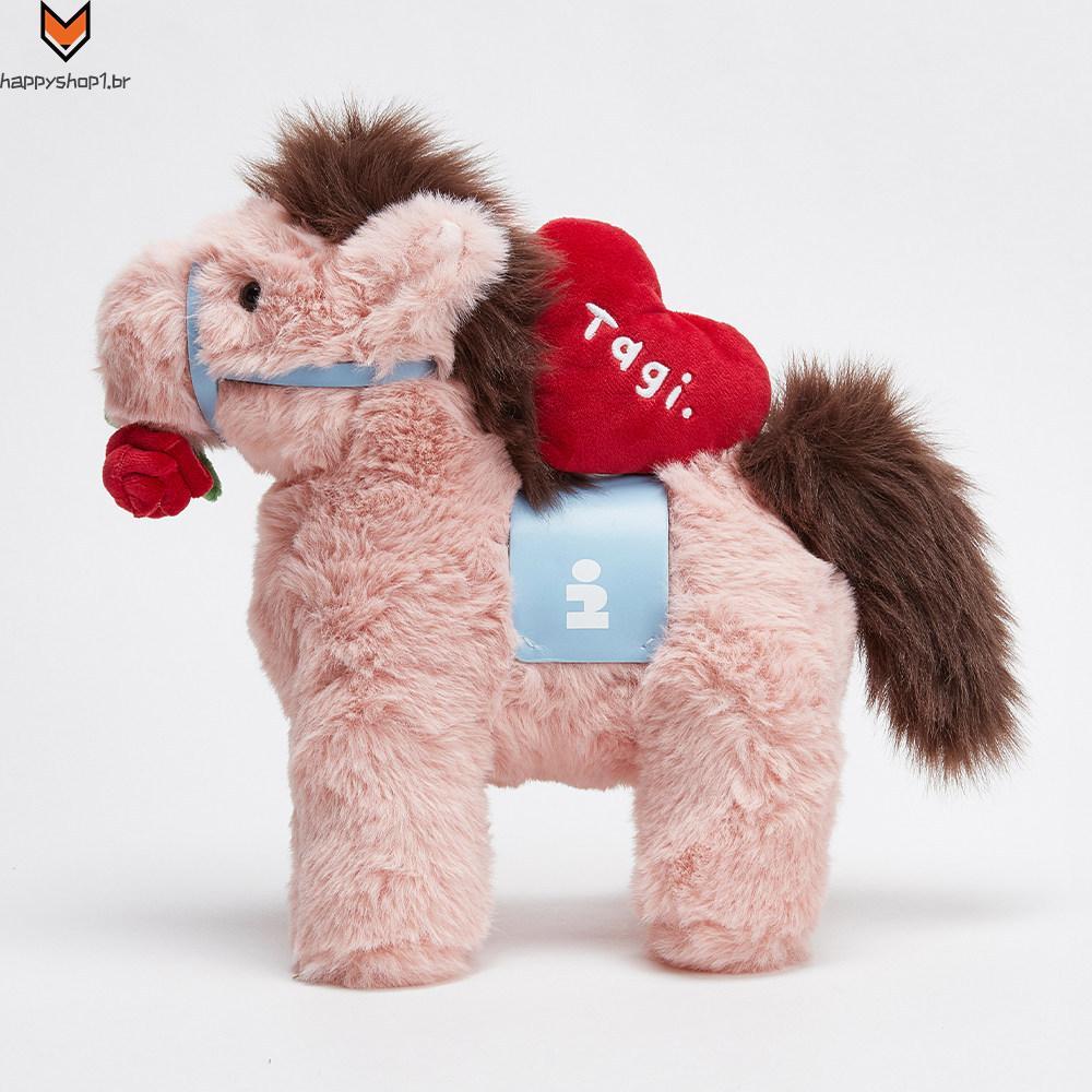 Boneca De Pelúcia Limitada Do Ano Cavalo-Acessório Criativo Para Bolsa Com Pingente