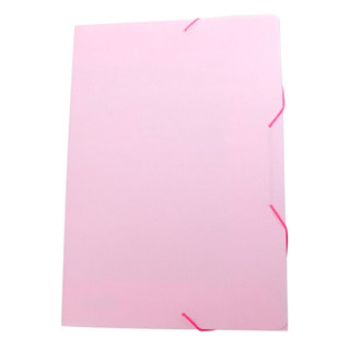 Pasta com aba elástico ofício Linho Serena rosa pastel 0246.WP Dello em Oferta na Shopee