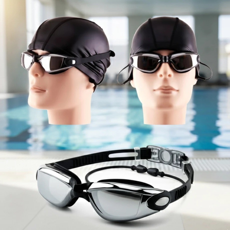 FK70 Óculos Natação Profissional Anti-Embaçamento Protetor Ouvido Piscina Mar Juvenil/Adulto- tipo Spee