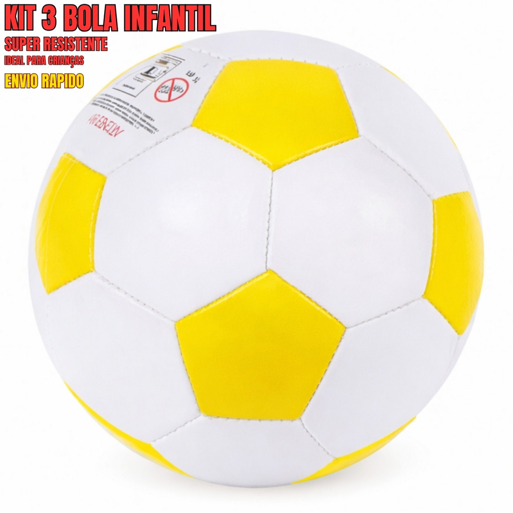 Kit 3 Bolas Infantil Brinquedo Resistente