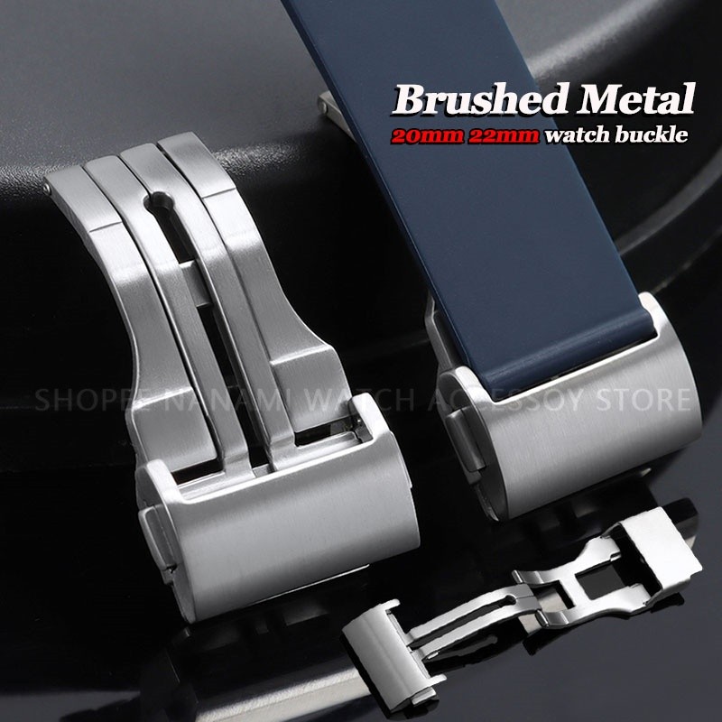 Fivela De Relógio De Metal Escovado De 20 Mm 22 Para Hublo Fusion Big Bang Series Pulseira Aço Inoxidável Fosco Com Fech